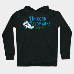 Unicorn Skidmarks and Rainbow (Blue) Hoodie